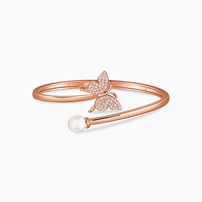 Rose Gold Pretty Flutter Cuff Bracelet