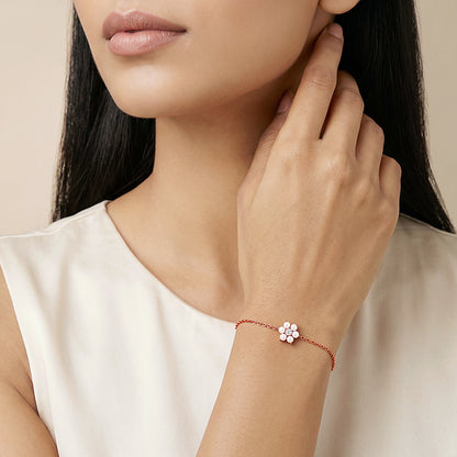 Rose Gold Pearl Bloom Bracelet