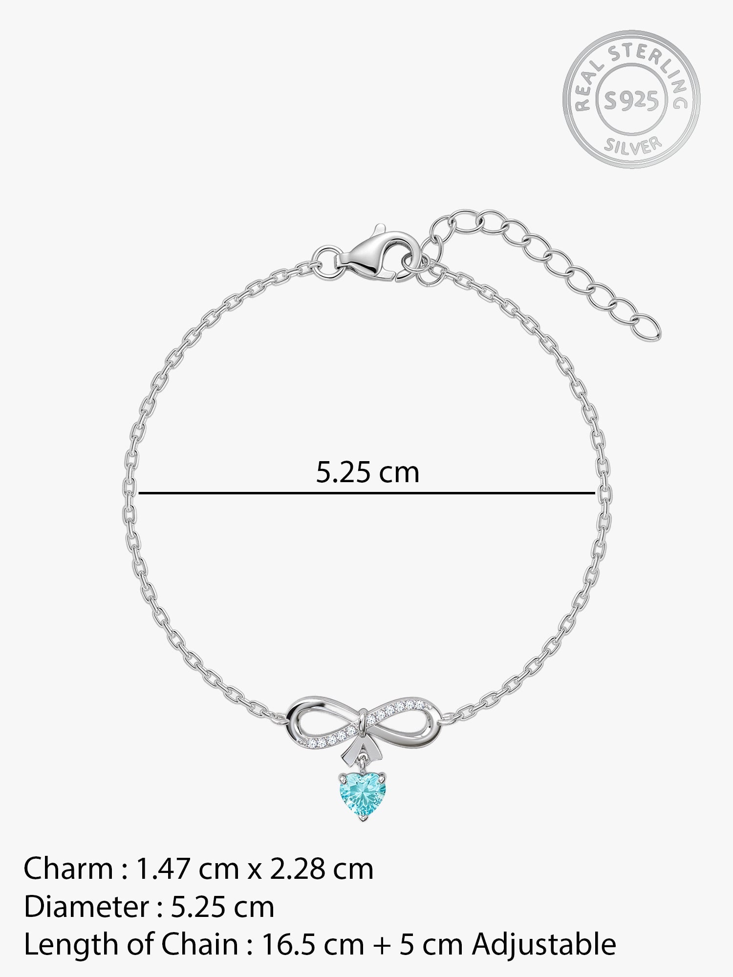 Silver Only Us Bracelet