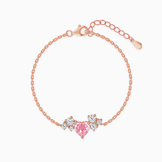 Rose Gold Heart Beat Bracelet