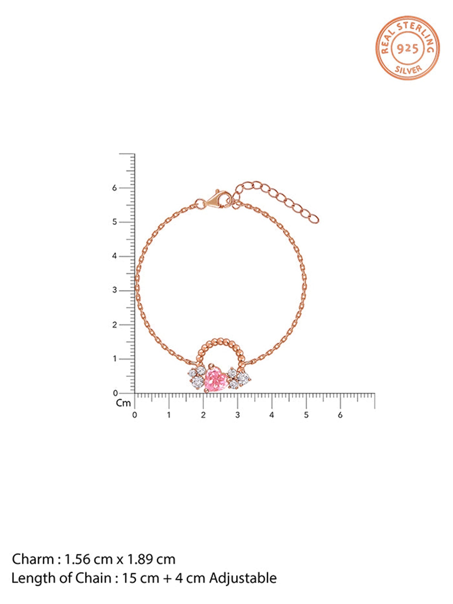 Rose Gold Heartbound Bracelet
