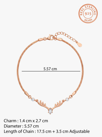 Rose Gold Deer Bracelet