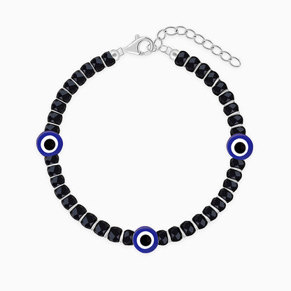 Silver Old School Nazar Bracelet