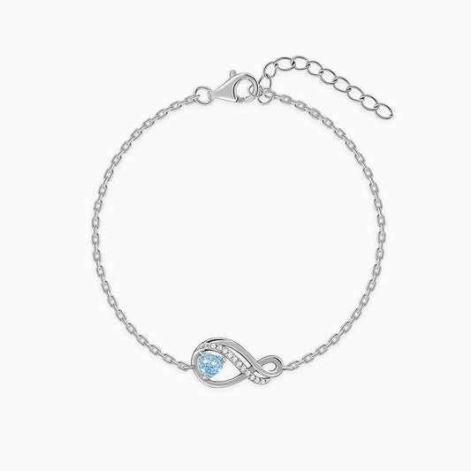 Silver Sea of Love Bracelet