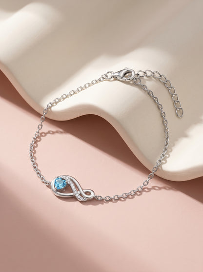 Silver Sea of Love Bracelet