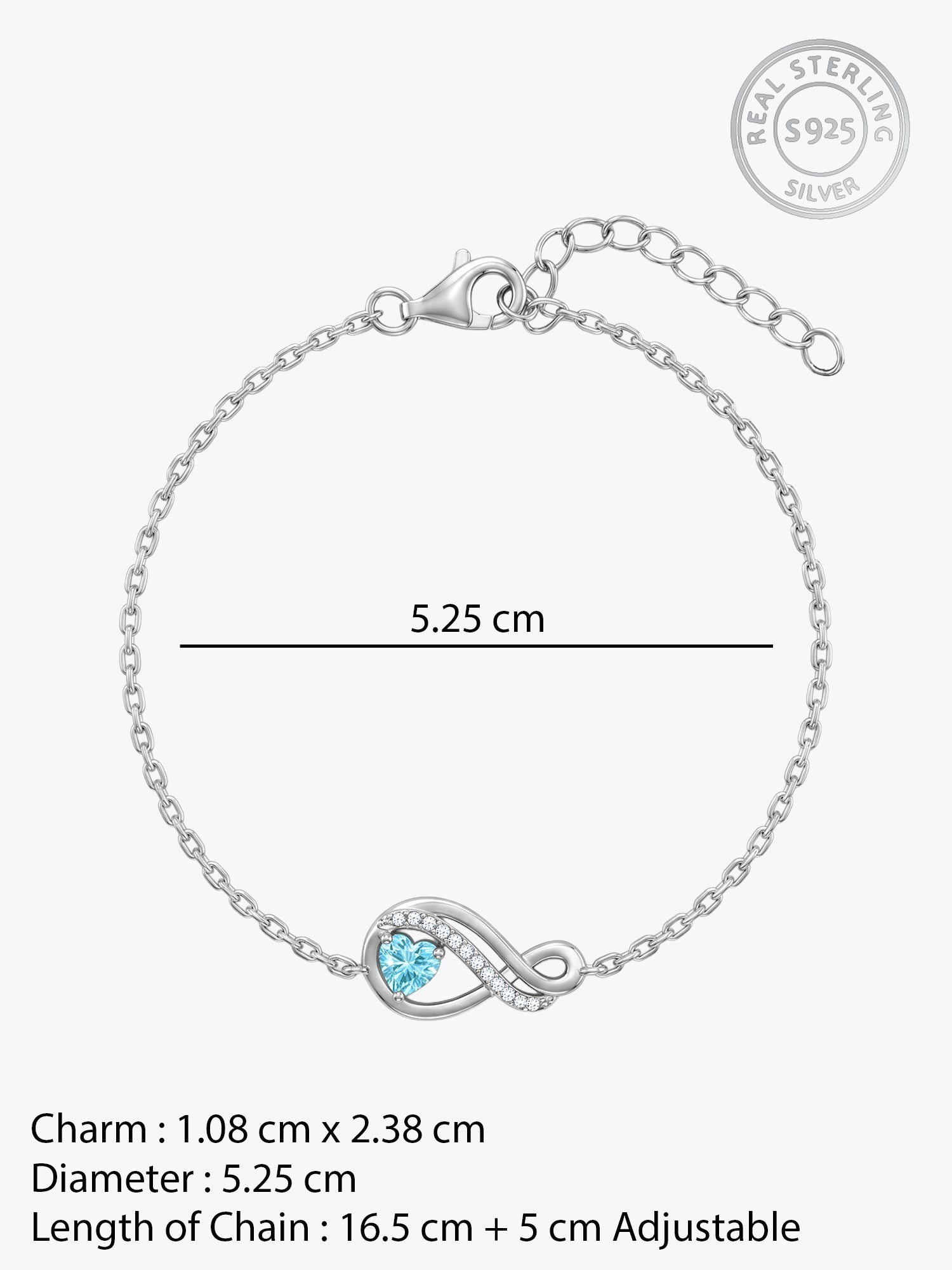 Silver Sea of Love Bracelet