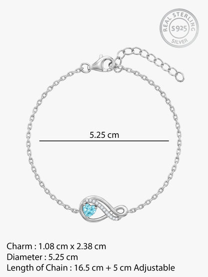 Silver Sea of Love Bracelet