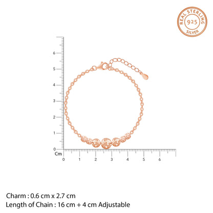 Rose Gold Showgirl Bracelet