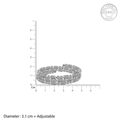 Silver Calm Down Bracelet