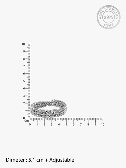 Silver Calm Down Bracelet