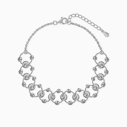 Silver Bejeweled Bracelet