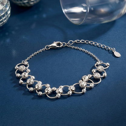 Silver Bejeweled Bracelet