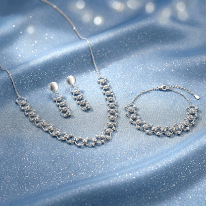 Silver Bejeweled Set of 3