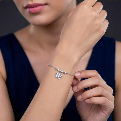 Silver Hold My Hand Bracelet