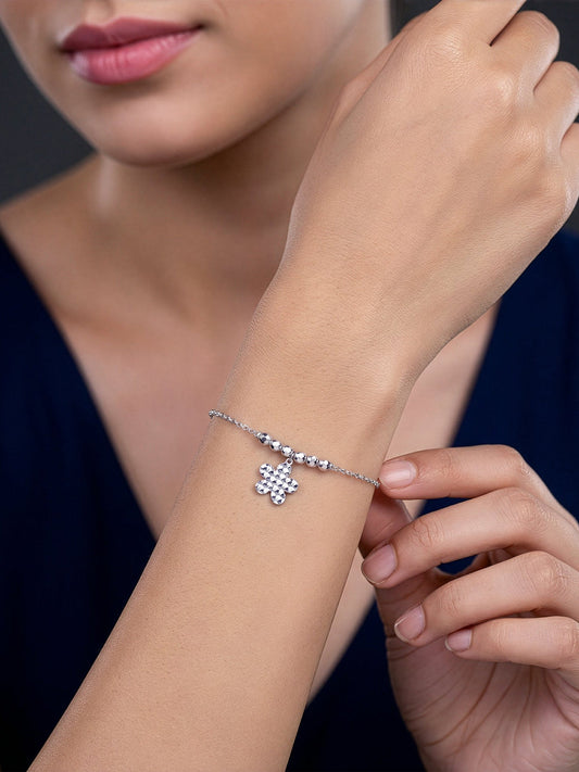 Silver Hold My Hand Bracelet