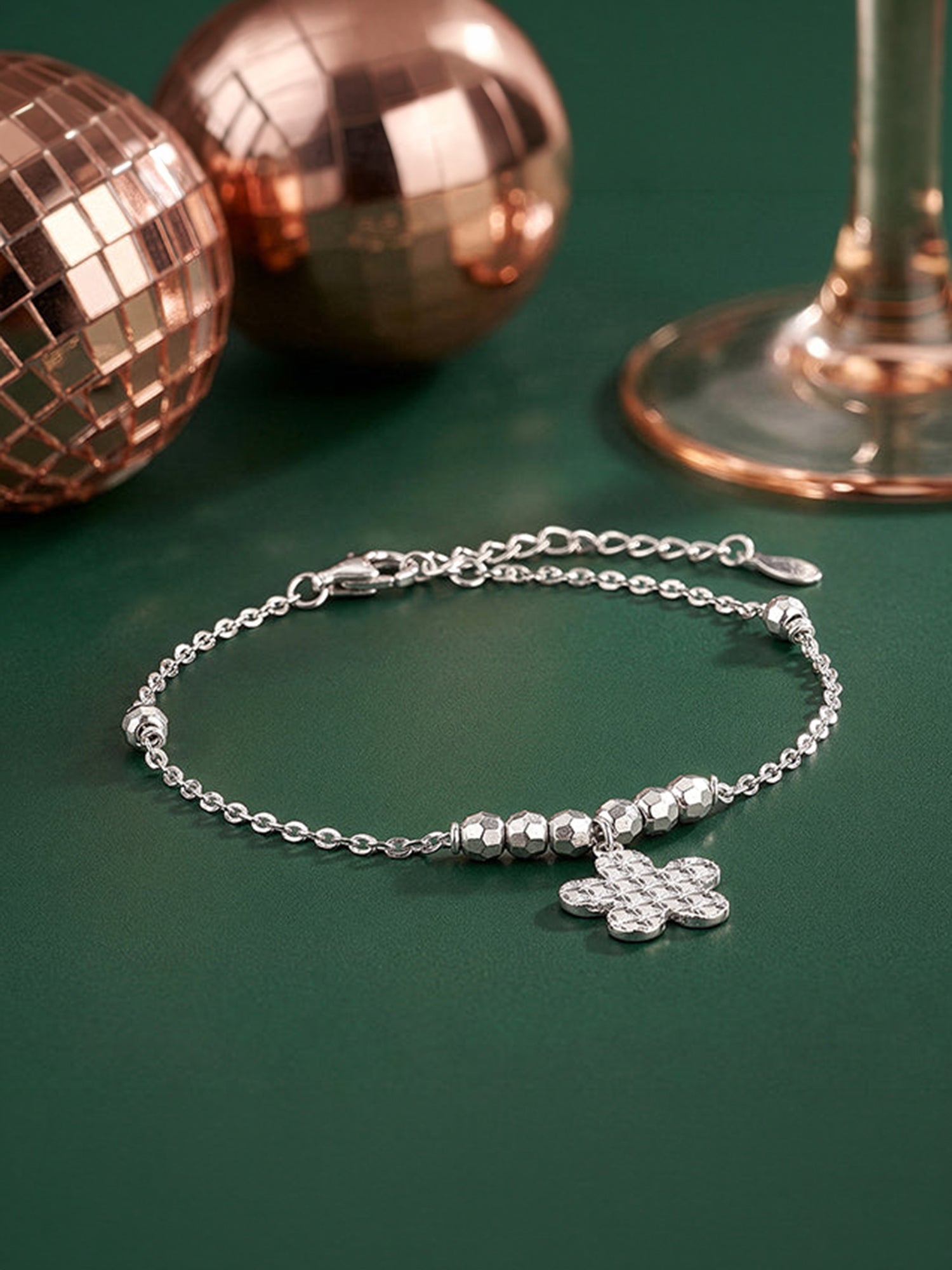 Silver Hold My Hand Bracelet