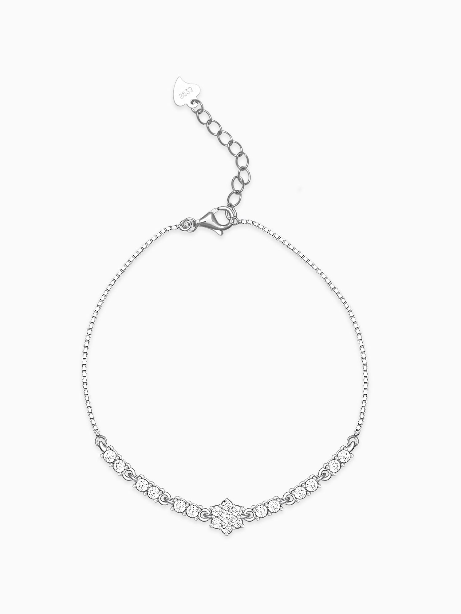Silver Shining Star Bracelet