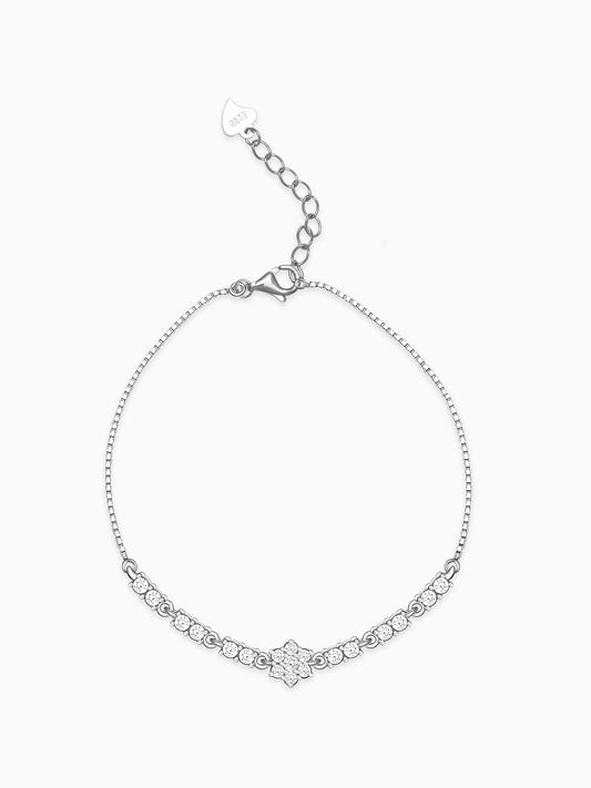 Silver Shining Star Bracelet
