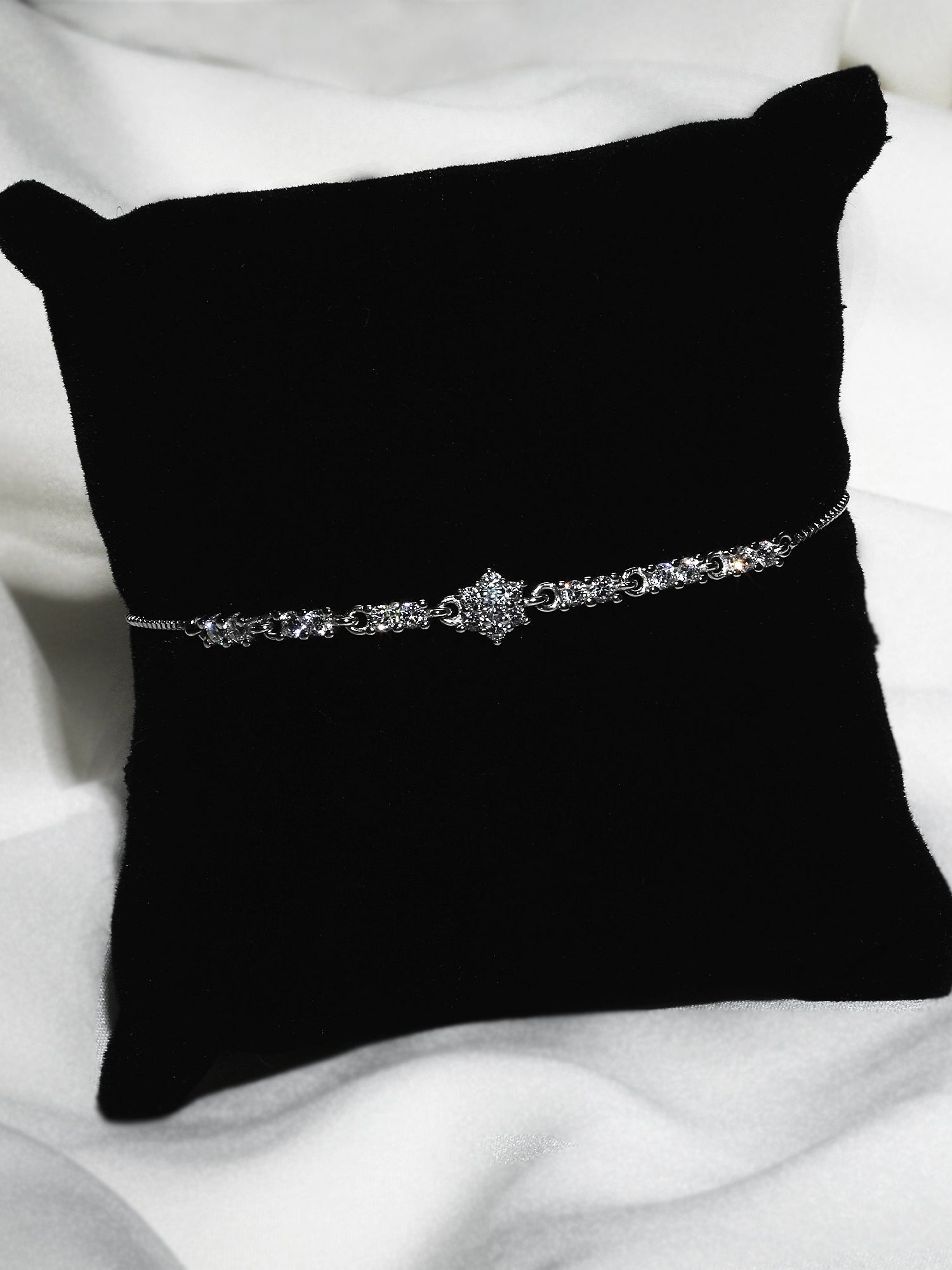 Silver Shining Star Bracelet