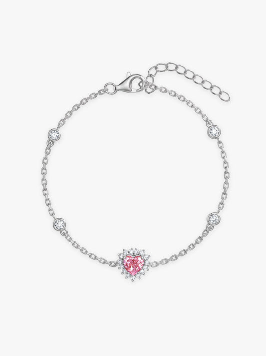 Silver Heart of Light Bracelet