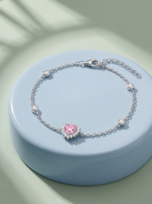 Silver Heart of Light Bracelet