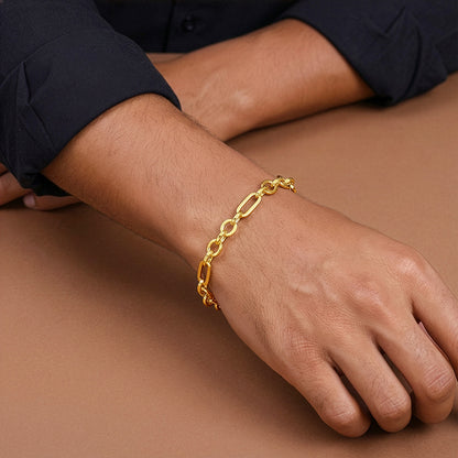 Golden Titan Link Bracelet For Him