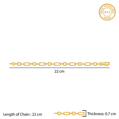 Golden Titan Link Bracelet For Him