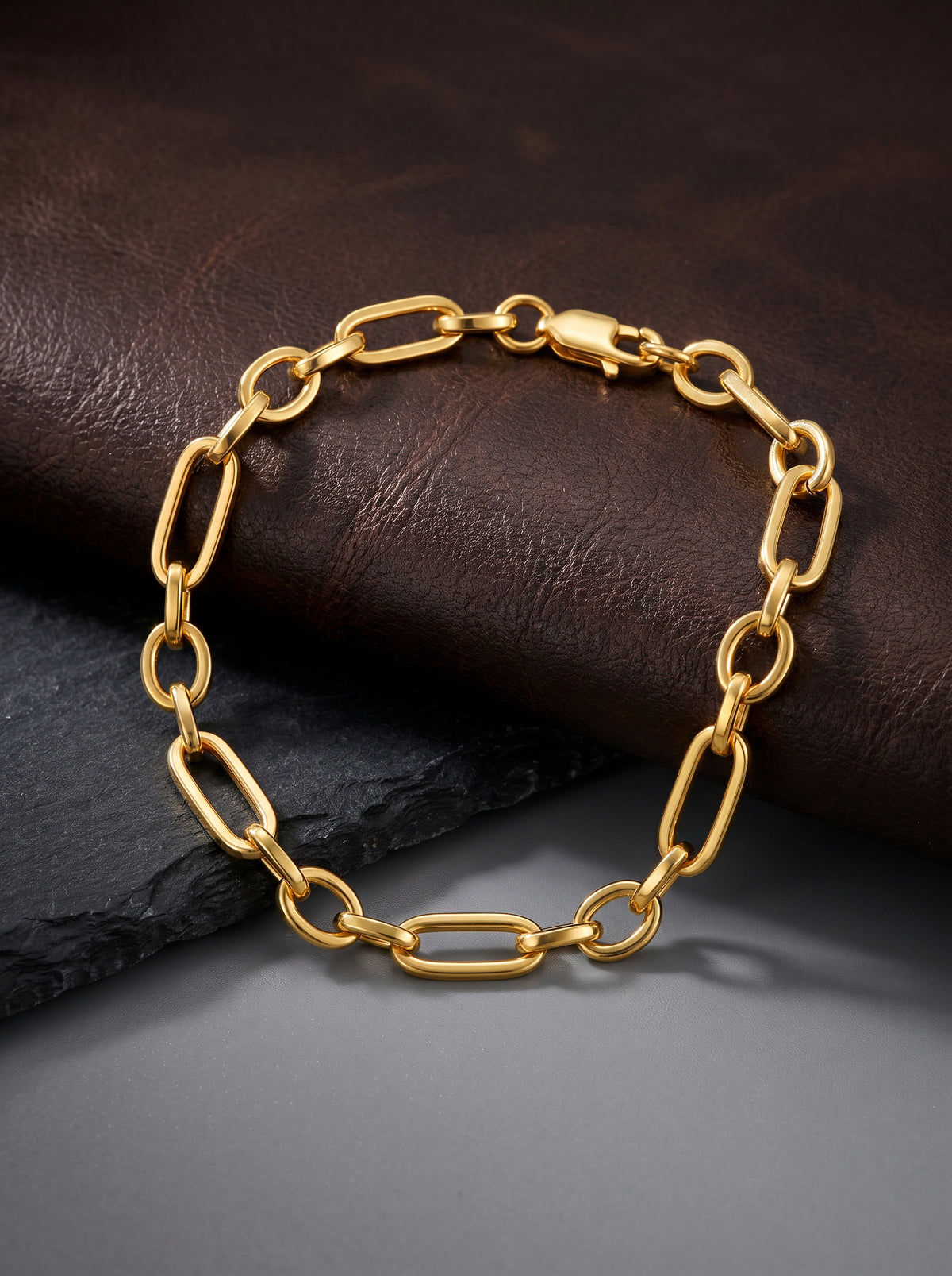 Golden Titan Link Bracelet For Him