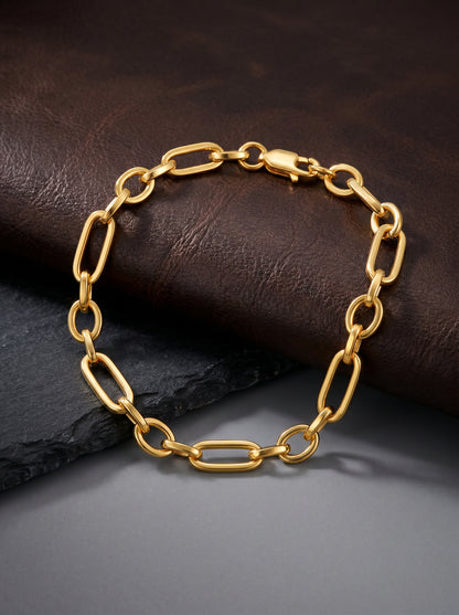 Golden Titan Link Bracelet For Him