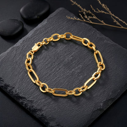 Golden Titan Link Bracelet For Him