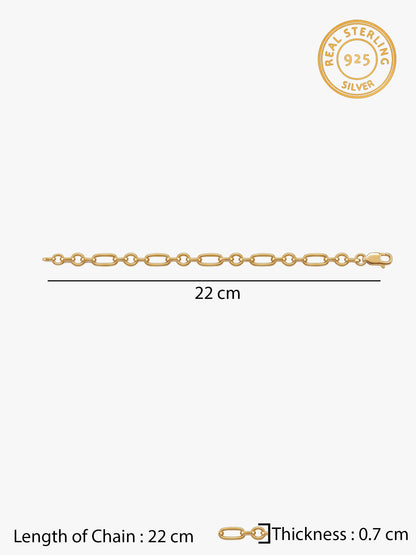 Golden Titan Link Bracelet For Him