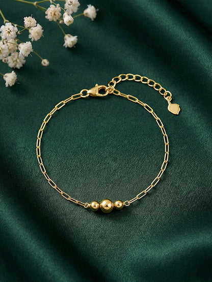 Kriti Sanon Golden Glowing Beads Bracelet