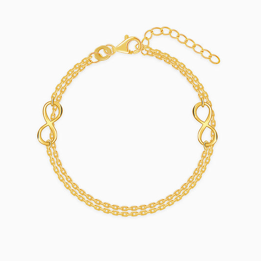 Golden Boundless Link Bracelet