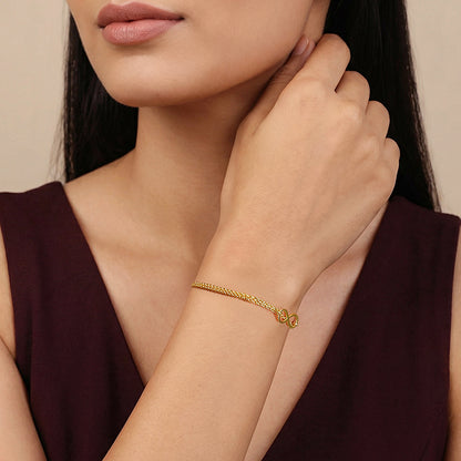 Kriti Sanon Golden Boundless Link Bracelet