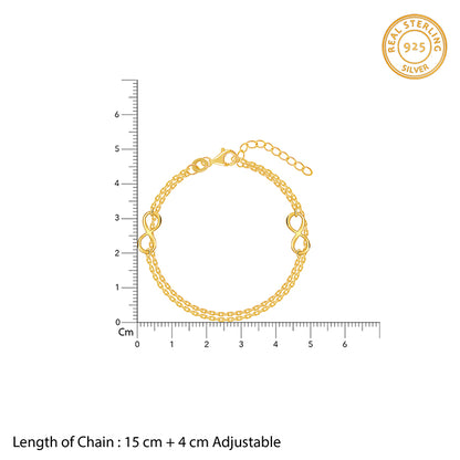 Kriti Sanon Golden Boundless Link Bracelet