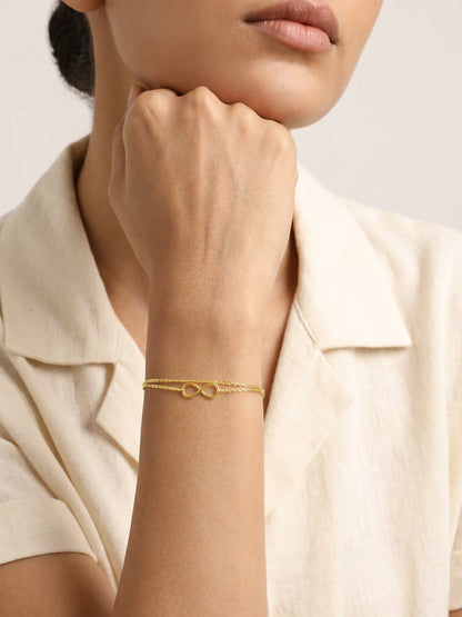 Kriti Sanon Golden Boundless Link Bracelet