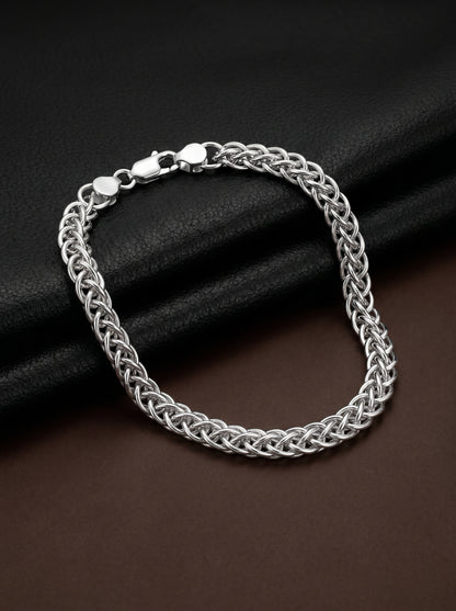 Silver Subtle Drip Bracelet For Him
