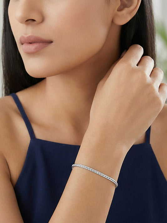 Silver Aurex Bolo Bracelet