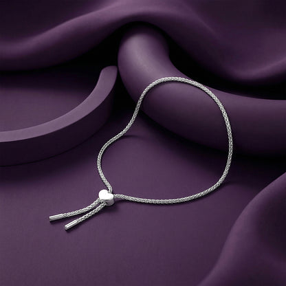 Silver Aurex Bolo Bracelet