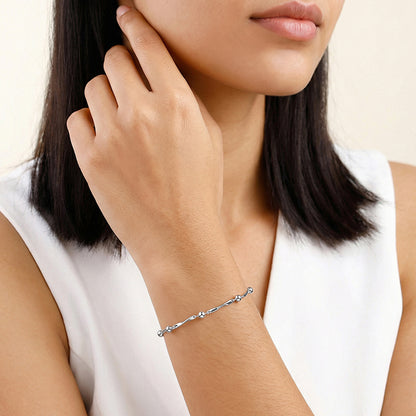 Silver Celestial Gleam Bracelet