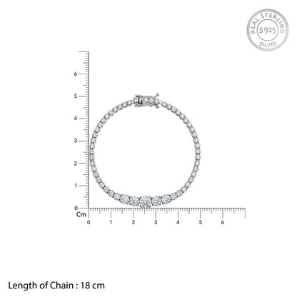 Silver Timeless Grace Tennis Bracelet
