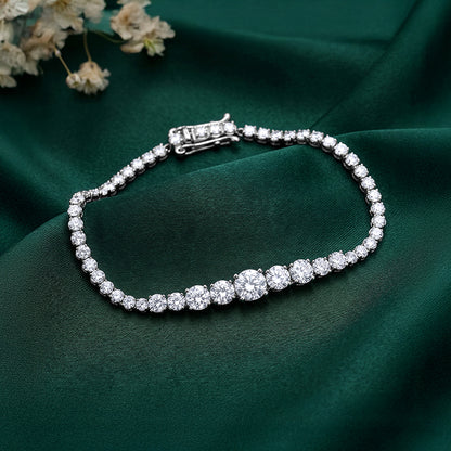 Silver Timeless Grace Tennis Bracelet
