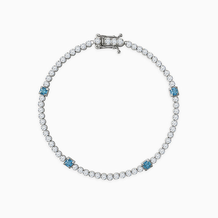 Silver Subtle Shine Tennis Bracelet