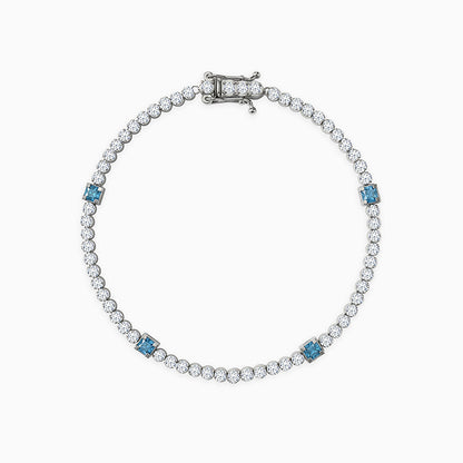 Silver Subtle Shine Tennis Bracelet