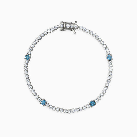 Silver Subtle Shine Tennis Bracelet