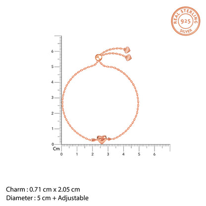 Rose Gold Cupid Bracelet