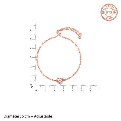 Rose Gold Amora Drop Bracelet