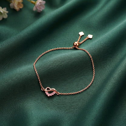 Rose Gold Amora Drop Bracelet