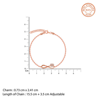 Rose Gold Love Slider Bracelet