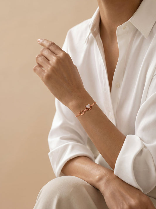 Rose Gold Love Slider Bracelet